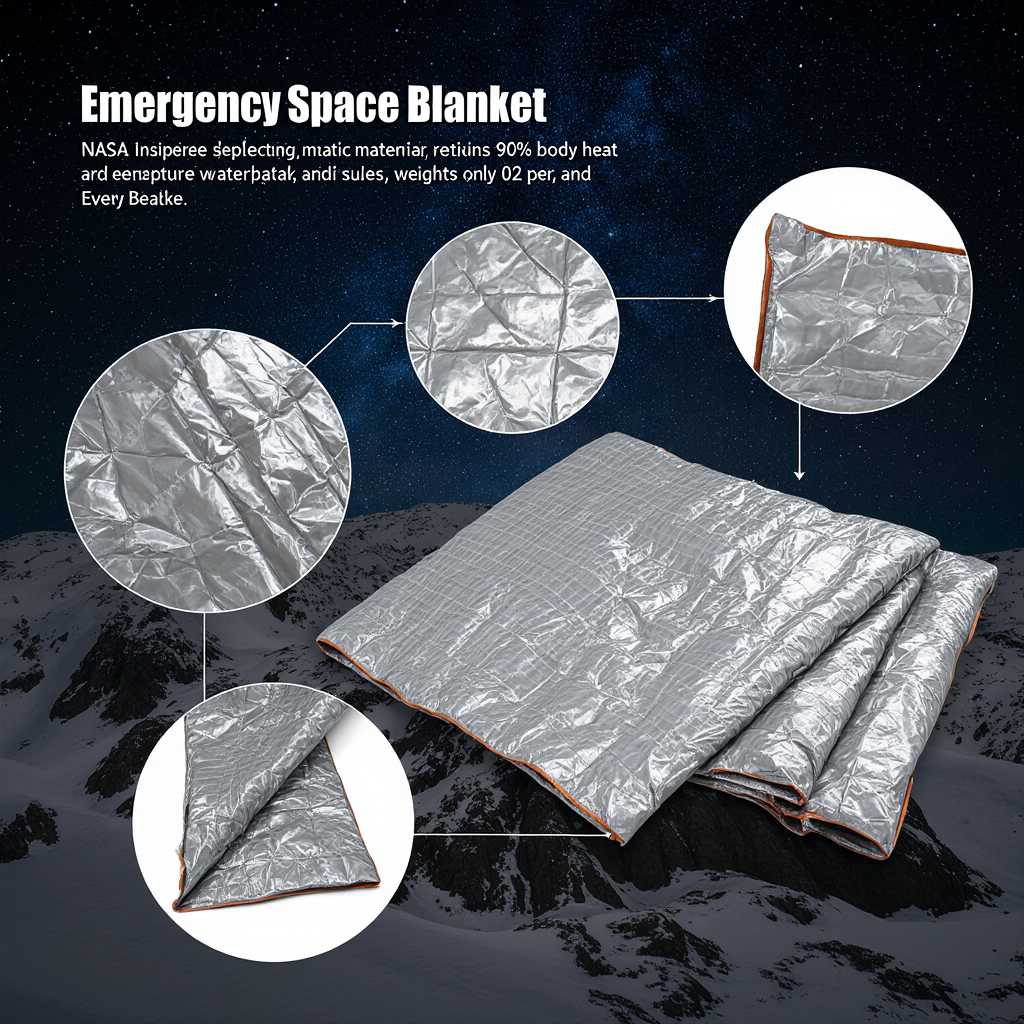 Emergency Space Blanket (4- Pack)