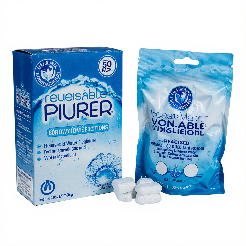 Reusable Water Rurification Tablets (50- Pack)