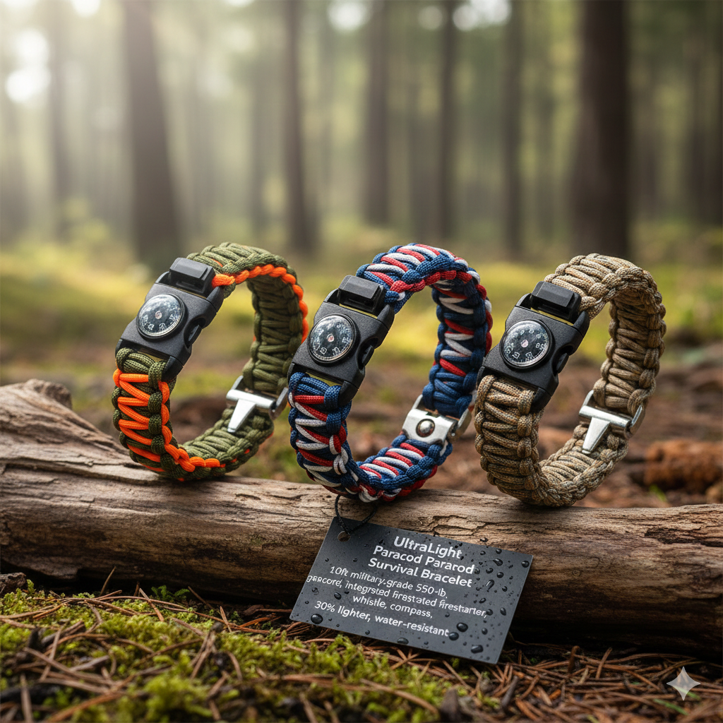 UltraLight Paracord Survival Bracelet